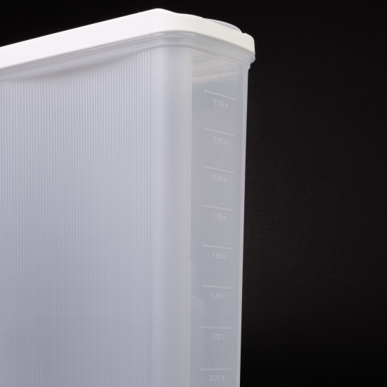 Емкость для сыпучих продуктов "Лайн" 3л (белый) М9007 Емкость для сыпучих продуктов "Лайн" 3л (белый) М9007