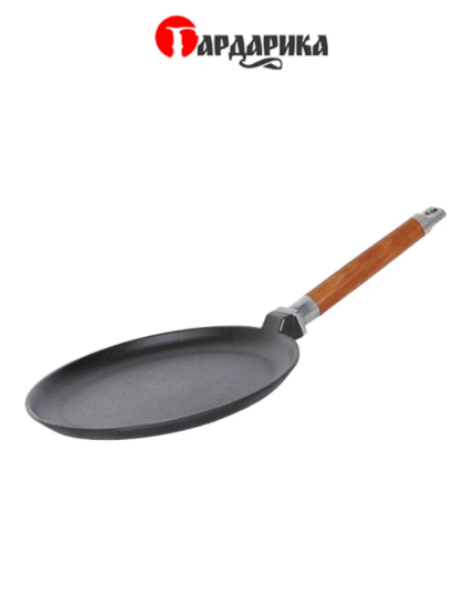 Сковорода чугунная блинная со съемной ручкой, 22 см 0822, ТМ ГАРДАРИКА