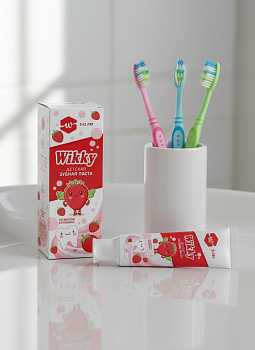 Паста зубная детская Wikky 50гр Клубника