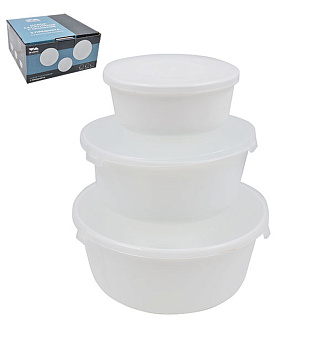 Набор салатников (3пр.) Lavenir 220/540/950 мл, 10/13,5/16 см, 4,2/5,5/6,5" MW-3T WHITE 107151