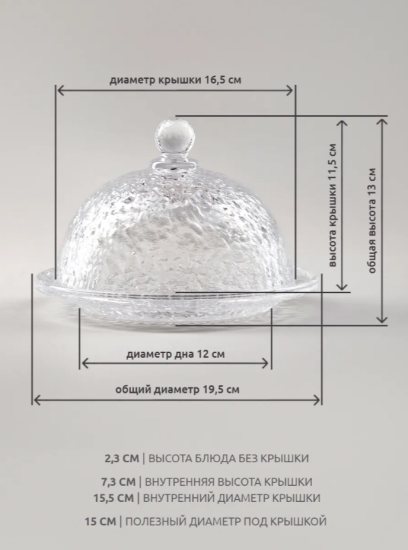БЛЮДО "N'ICE" С КРЫШКОЙ 19,5*13 СМ 691-103