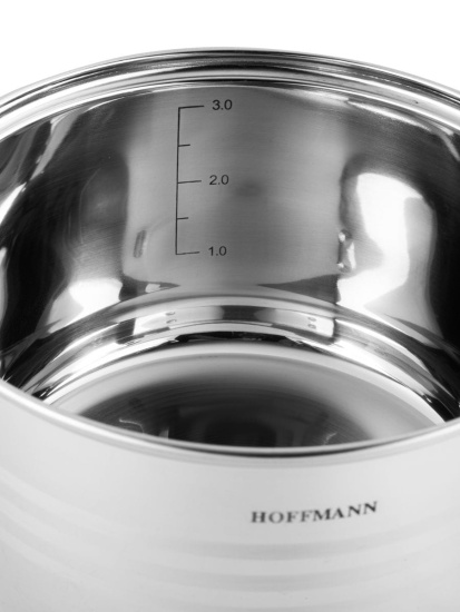 Набор кастрюль, нержавеющая ст,5-ти слоен.капс.дно,8 пр.(кастрюли 4шт-4,1л, 5,1л, 6,5л, 8,0л) НМ5108