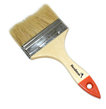 Кисть малярная плоская "Basic" нат.щетина 4"(682-007)