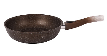 Сковорода 280мм со съемной ручкой, АП (кофейный мрамор) линия "Marble Induction" смки282а