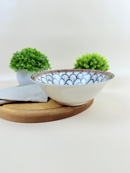 Салатник Lavenir "Нимфея" 610 мл, 17,5 см, 7" сгк7-5017 гладкий край фарфор 00104173