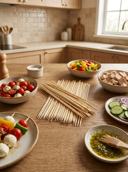 Шпажки - шампуры 30см бамбуковые 85шт. OLS-135-22