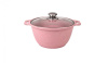 Кастрюля 3л со стеклянной крышкой,АП линия "Trendy style" (rose) к31tsr