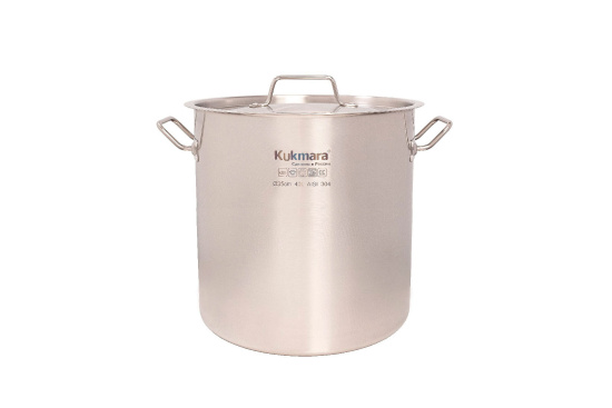 Котел Kukmara линии "HoReCa" 40 литров, диаметром 40см, с металлической крышкой HRC-SP40040M
