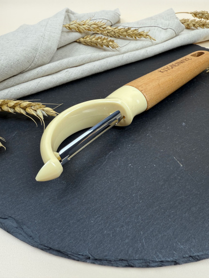 Овощичистка с деревянной ручкой Kitchenware OLS-414-5