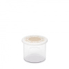 Банка для хранения сыпучих продуктов "Эстетика" 0,8л круглая (бело-бежевый) М8731