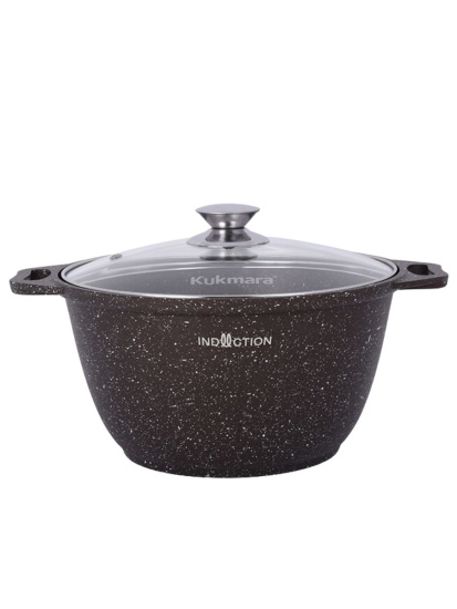 Кастрюля 3,0л со стекл. кр. АП (кофейный мрамор) Marble Induction кмки32а Кастрюля 3,0л со стекл. кр. АП (кофейный мрамор) Marble Induction кмки32а