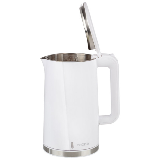Чайник ENERGY E-208 (1,7 л)  белый, двойной корпус 164148