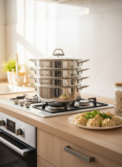 80191 Мантоварка 30см 3-ярусная Турция МВ