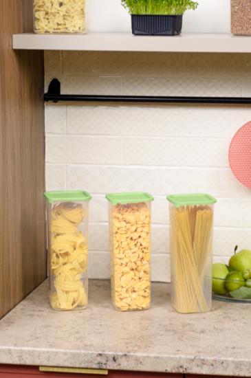 Банка для сыпучих продуктов Sugar&Spice Vanilla квадрат. 1,9л, с гибкой крышкой фисташка SE168610050 Банка для сыпучих продуктов Sugar&Spice Vanilla квадрат. 1,9л, с гибкой крышкой фисташка SE168610050