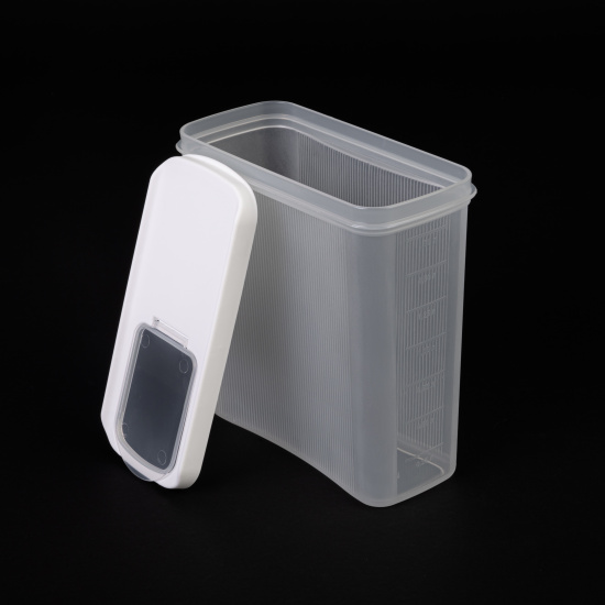 Емкость для сыпучих продуктов "Лайн" 2л (белый) М9005 Емкость для сыпучих продуктов "Лайн" 2л (белый) М9005