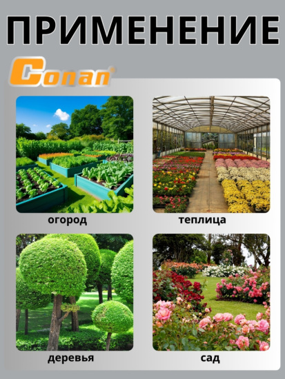 Насадка распылитель Conan в наборе с тремя быстросъемами COSG08051 OLS-778-13,,