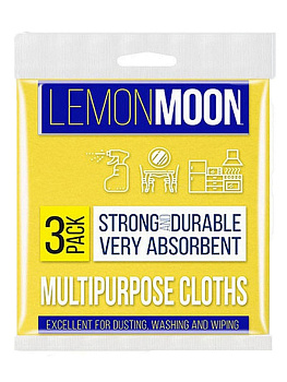 Салфетка вискозная с печатью 380*380 3шт. Lemon Moon Retro Арт. L410