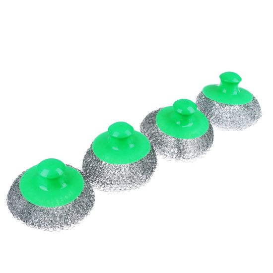 VETTA Набор губок 4шт кухонных, металл, пластик, 70гр 441-006