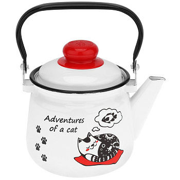 Чайник для плиты 1,5л 01-2708/4 Коты