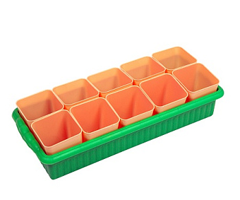 Рассадник на 10 стаканчиков микс  Рассадник на 10 стаканчиков микс