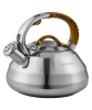 Чайник со свистком, коричневая ручка, 3,0 л. НМ 55242
