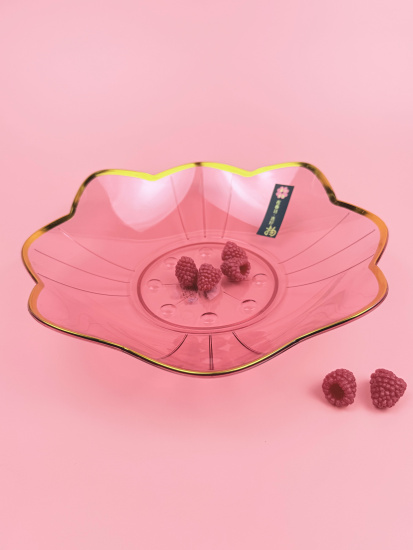 Блюдо сервировочное Цветок (пластик) цвет микс OLS-033А-35