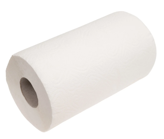 Полотенце бумажное GrandPero 1=3 Лимон 2сл 1 рул (27м) 15шт в тр.уп. 1893