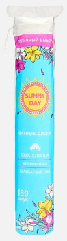 Диски ватные 180шт  SUNNY DAY 