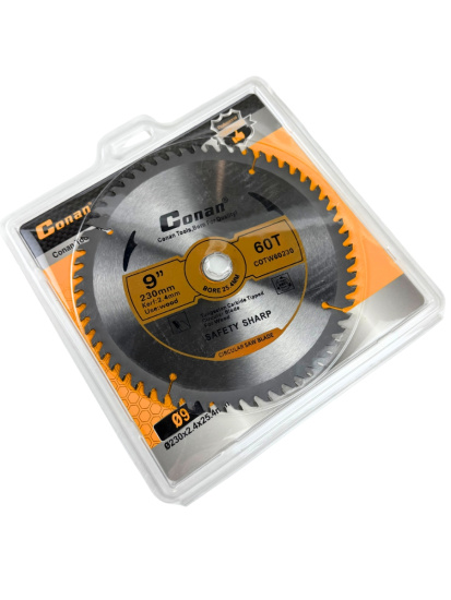 Диск для пилы Conan 9 дюймов, 230мм*22.23мм 60 зубьев COTW60230 OLS-778-115