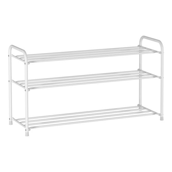 Подставка для обуви "Альфа 33" (Белый)(3-х полочная,80см)