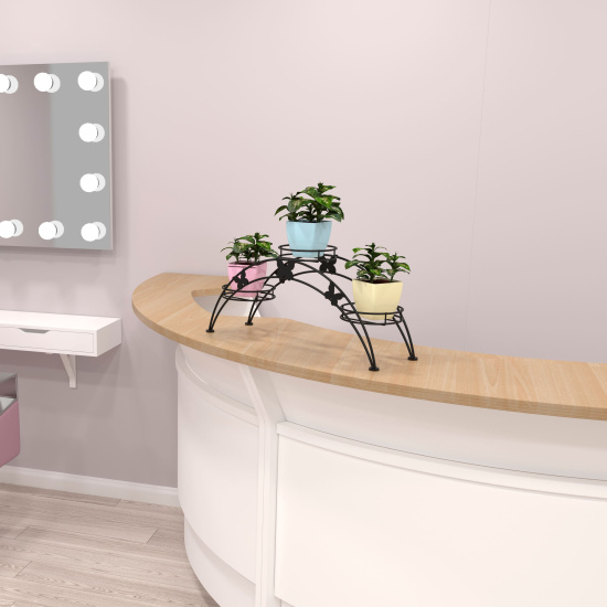 Подставка для цветов напольная "Арка 3" Черный