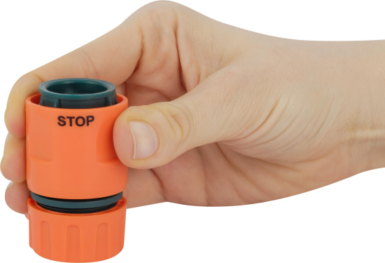 Коннектор IN GREEN GARDEN быстросъемный с аквастопом для шланга 1/2 PRACTIC GG557012055 