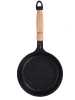 Сковорода 200/40мм с деревянной ручкой антипригарное покрытие (темный мрамор) смт200а  Сковорода 200/40мм с деревянной ручкой антипригарное покрытие (темный мрамор) смт200а