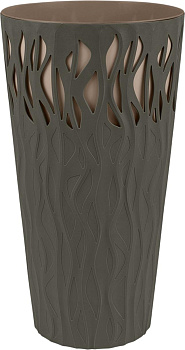 Горшок для цветов InGreen Winds D 340мм/40 л с дренажной вставкой 18,7л антрацит IG652210003