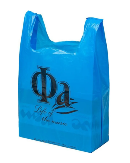 Пакет-майка ПнД 30+16*54 27мкр Fa синий