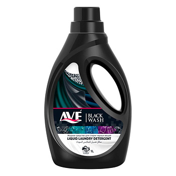 Средство для стирки жидкое 1300мл для темных и черных вещей "AVE"
