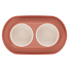 Миска для животных "Эффи" 0,3л двойная (на подставке) ALTA М9042