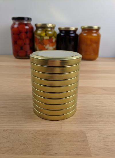 Крышка "Урожай" Твист 100 золото (10шт)