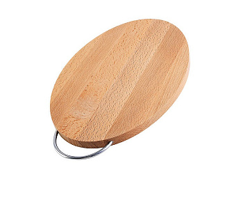 Доска разделочная овал средняя с мет ручкой 11-21