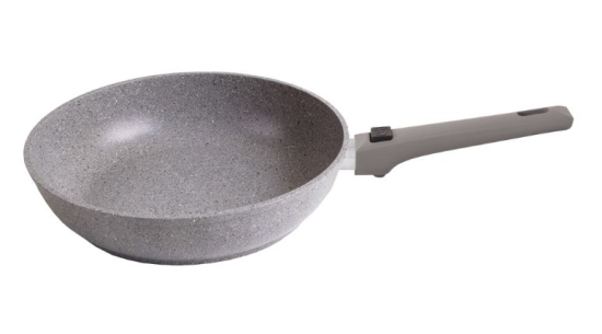Сковорода 260/60мм со съемной ручкой,soft touch АП(светлый мрамор) смс264а