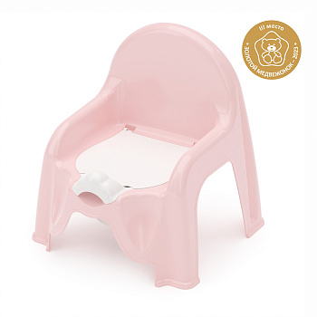 Горшок-стульчик розовый М1528
