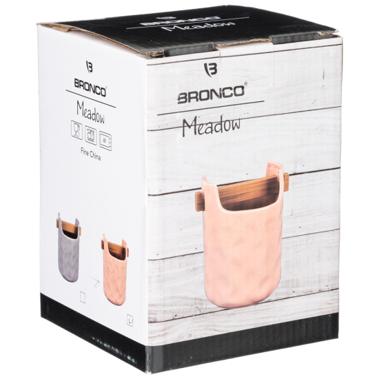 ПОДСТАВКА ПОД КУХОННЫЕ ПРИНАДЛЕЖНОСТИ BRONCO "MEADOW" 15,5*10,5 СМ ПУДРОВАЯ (КОР=12ШТ.) (474-163)