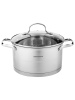 Кастрюля 3,6л с крышкой со сливом нержавеющая сталь (20см) НМ 5620