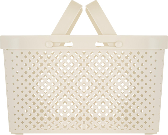 Корзина для хранения с ручками Plast Team STOCKHOLM 15л молочный туман РТ500310048