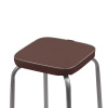 Табурет "Фабрик 3" без обода на 4-х опорах ТФ03  коричневый