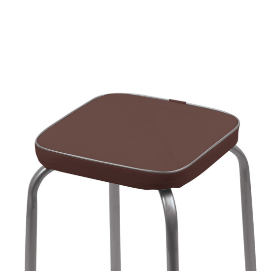 Табурет "Фабрик 3" без обода на 4-х опорах ТФ03  коричневый