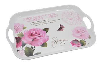 Поднос 36*25 см, 99845 прямоуг. микс пластик