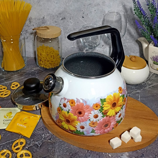 Чайник для плиты 3,0л 1RC12 Fernanda белосн. со св. Fernanda  Чайник для плиты 3,0л 1RC12 Fernanda белосн. со св. Fernanda