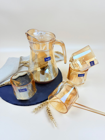 Набор питьевой (5пр.): кувшин ( мл) + стаканы ( мл) OLS-339-6