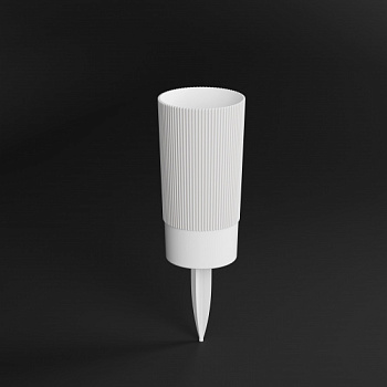 Ваза под срезку "Версаль" Д100мм, В200мм (с колышком) (белый) М8936